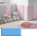Hanynest 3D Anti-Collision Wall Padding for Kids, Peel and Stick Headboard Panel, Nursery Bedroom Decor, Light Grey, 30x40cm