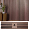 Hanynest Oak Acoustic Wood Wall Panels 4-Pack, Soundproof Slat Wall Panels for Interior Decoration, 94.49" x 12", Oak